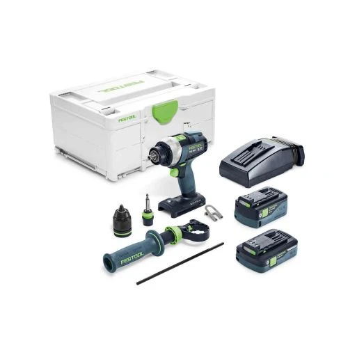 Perceuse-visseuse 18V Festool TDC 18/4 5,2/4,0 I-Plus QUADRIVE + Batteries + Chargeur + Systainer3 - 575602 1 Perceuse-visseuse 18V Festool TDC 18/4 5,2/4,0 I-Plus QUADRIVE + Batteries + Chargeur + Systainer3 - 575602