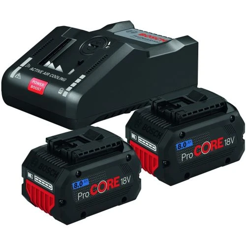 Pack De 2 Batteries Bosch ProCore 18V/8Ah + Chargeur GAL 18V-160 C - 1600A016GP 1 Pack De 2 Batteries Bosch ProCore 18V/8Ah + Chargeur GAL 18V-160 C - 1600A016GP