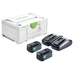 Set Énergie 18V Festool + 2 Batteries 5,2 Ah + Chargeur TCL 6 DUO + Coffret SYSTAINER 3 - 577075