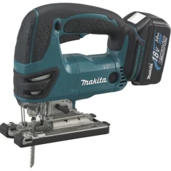 Scie Sauteuse MAKITA 18 V Li-Ion + 2 Batteries 3.0 Ah, Chargeur, Coffret Et Accessoires - DJV180RFJ